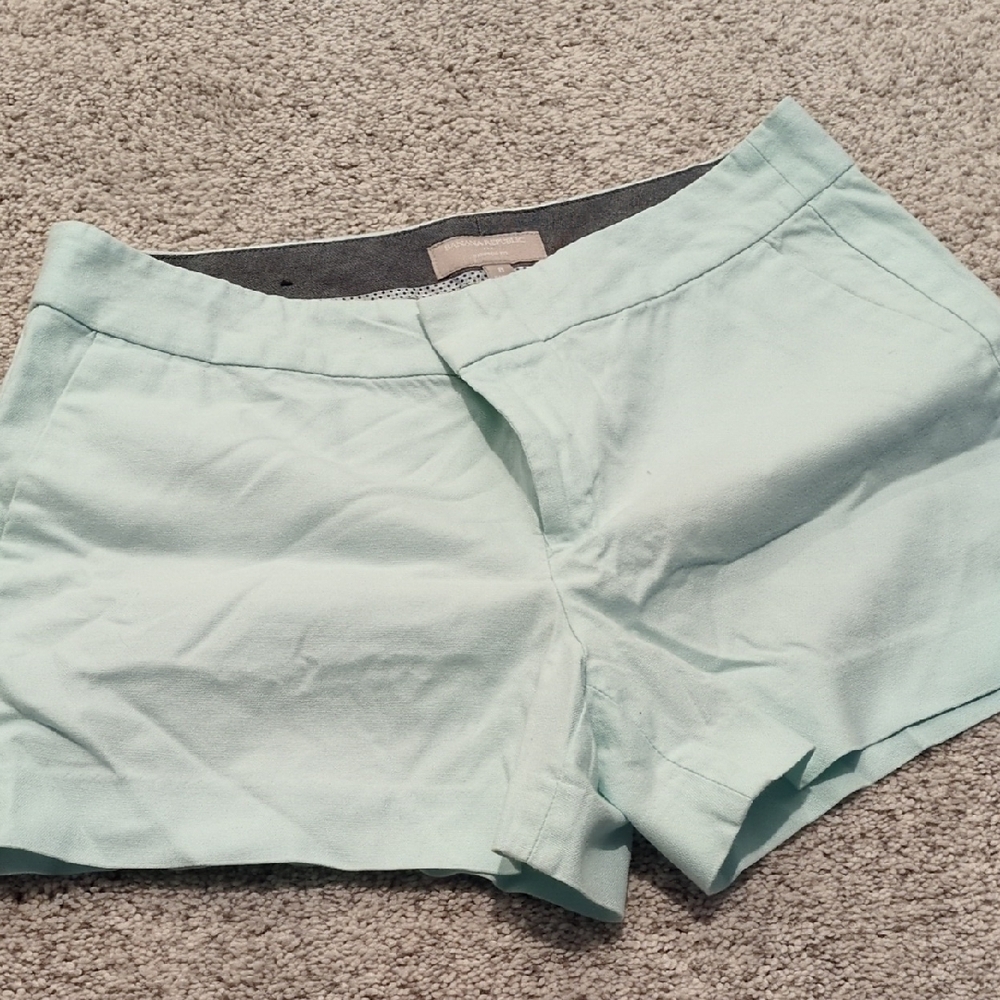 Banana Republic Factory High Waist Green Shorts